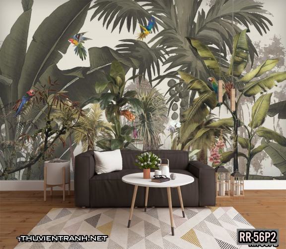 Tranh dán tường rừng xanh nhiệt đới Tropical RR-56P2 - Tranh tường mới cập nhật